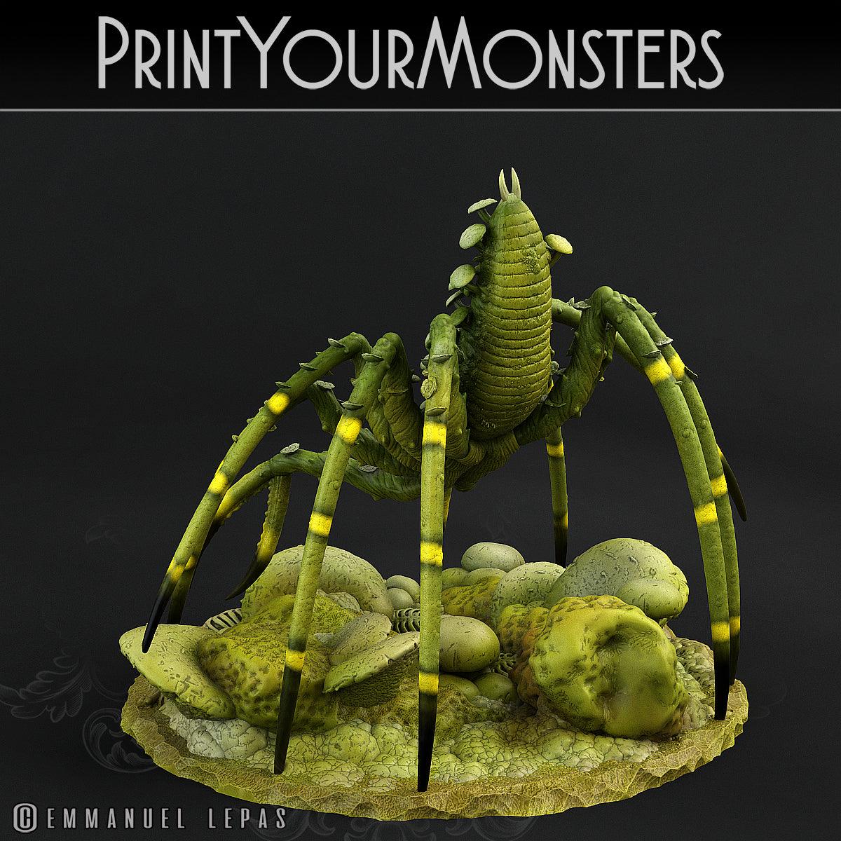 3D Printed Print Your Monsters Total Spiders Set 28mm - 32mm D&D Wargaming