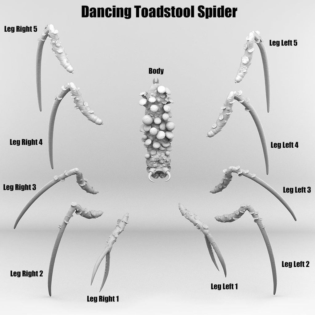 3D Printed Print Your Monsters Total Spiders Set 28mm - 32mm D&D Wargaming