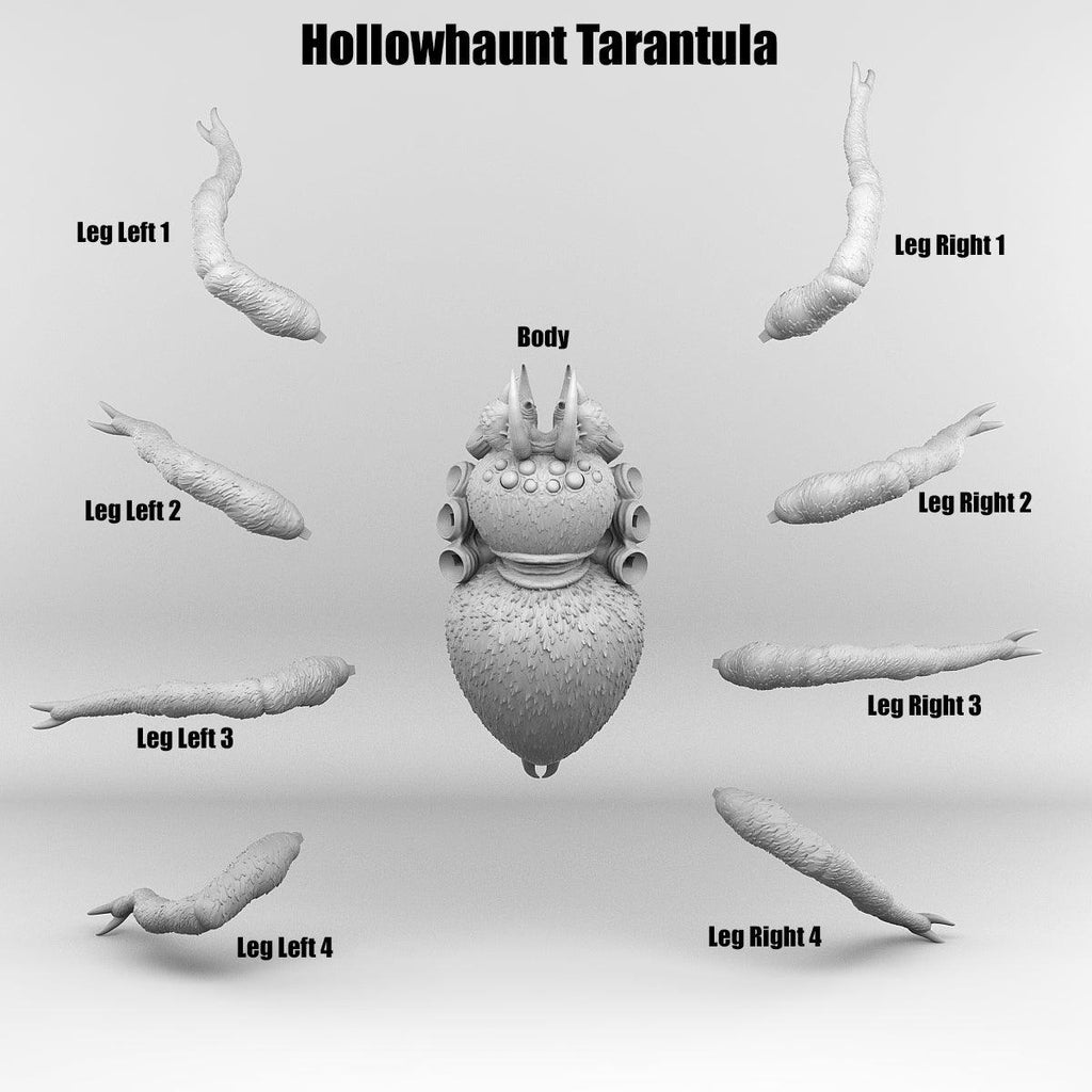 3D Printed Print Your Monsters Total Spiders Set 28mm - 32mm D&D Wargaming