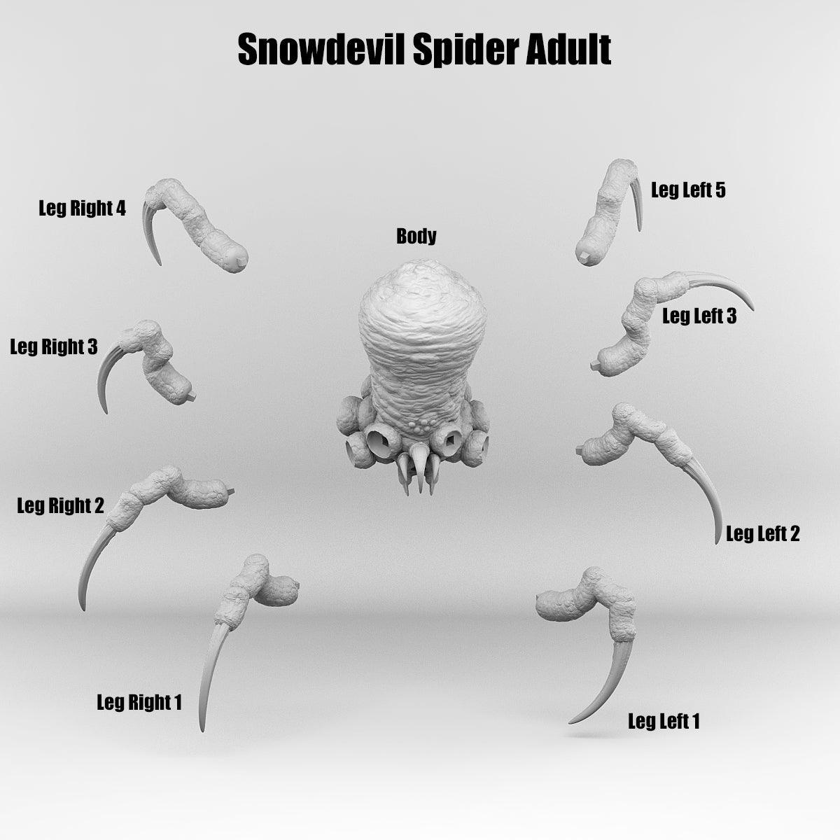 3D Printed Print Your Monsters Total Spiders Set 28mm - 32mm D&D Wargaming