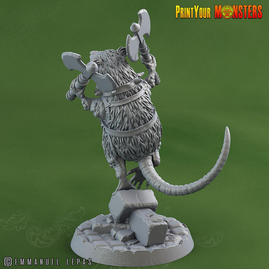 3D Printed Print Your Monsters Toxic Rat Soldiers The Toxic Rats Domination Set 28mm - 32mm D&D Wargaming