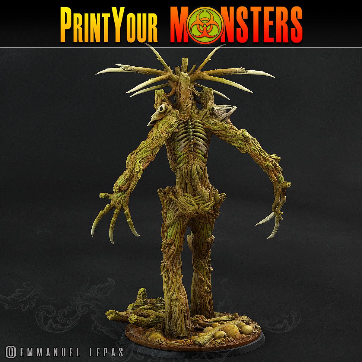 3D Printed Print Your Monsters Undead Treants The Shadowcreep Wood Set 28mm - 32mm D&D Wargaming