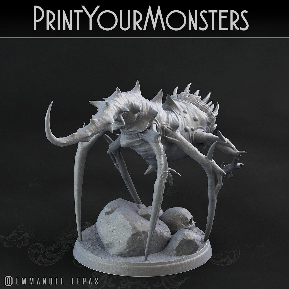 3D Printed Print Your Monsters Void Tyrant Worms Subterranean Terrors 28mm - 32mm D&D Wargaming