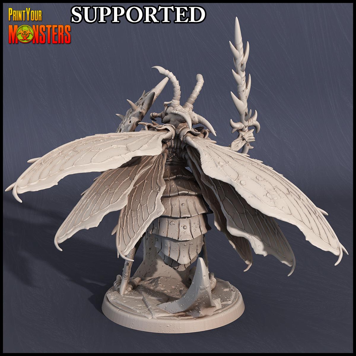 3D Printed Print Your Monsters Wasp Warrior Set The Infernal Hive 28mm - 32mm D&D Wargaming