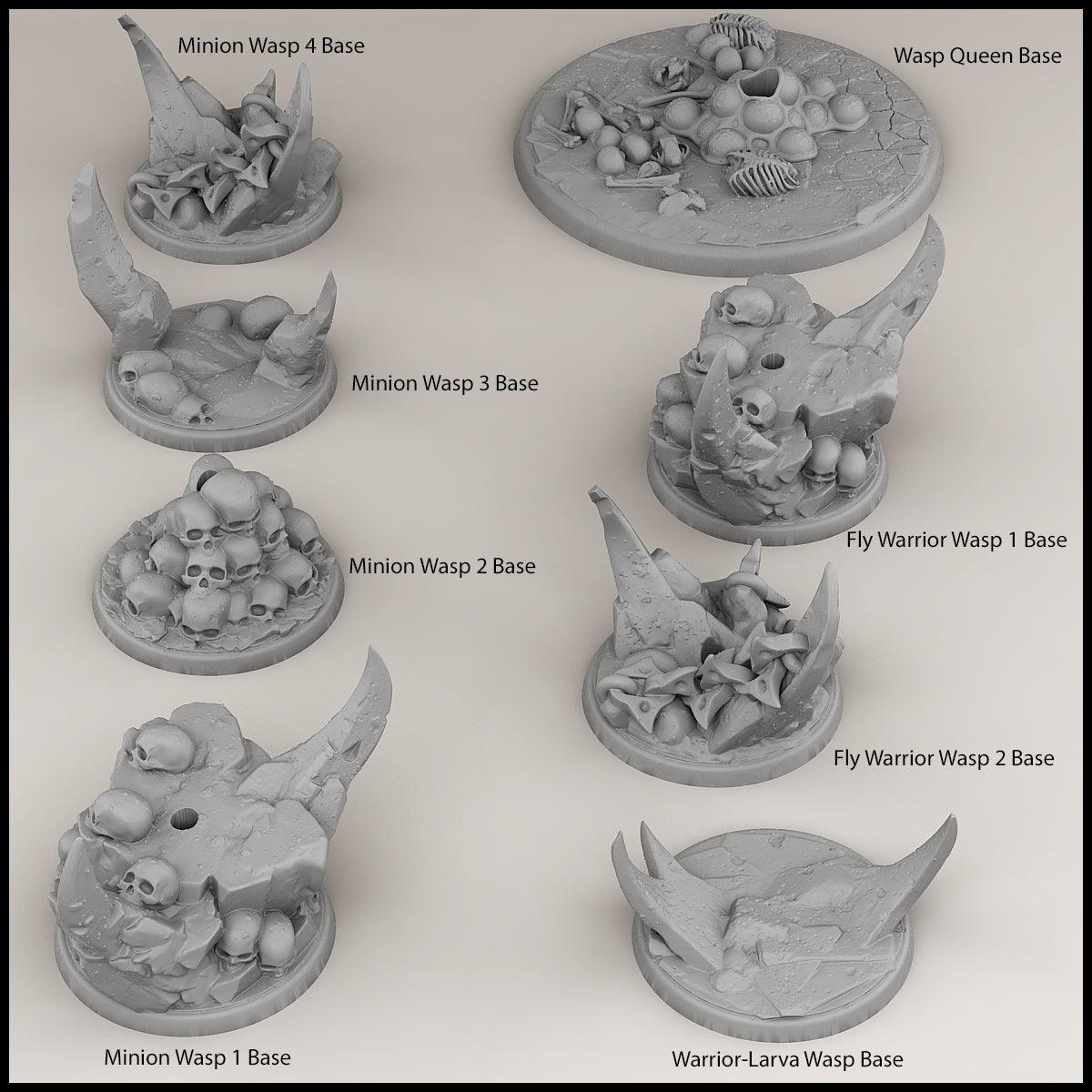 3D Printed Print Your Monsters Wasp Warrior Set The Infernal Hive 28mm - 32mm D&D Wargaming