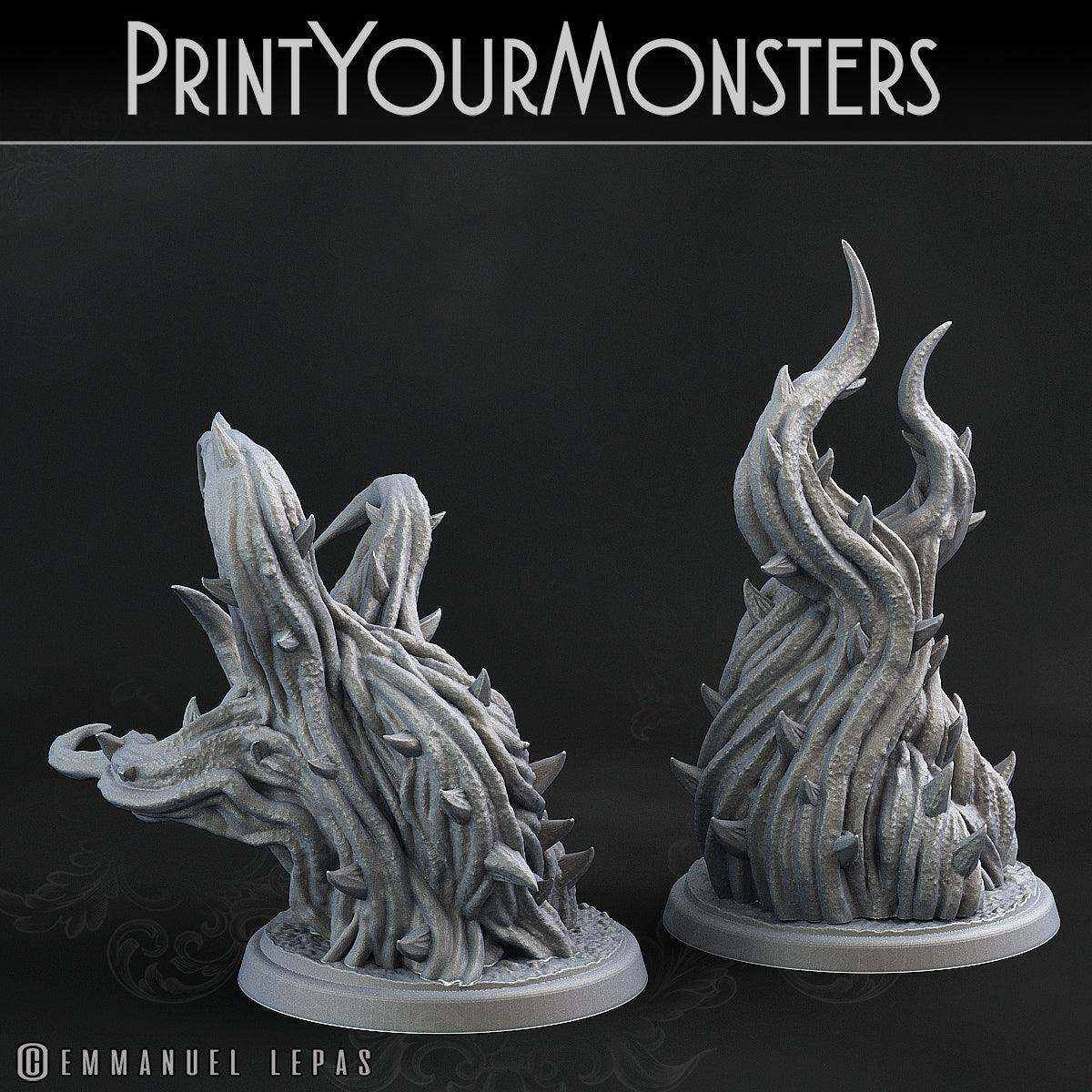 3D Printed Print Your Monsters Whipfang Vines Carniflora Jungle Predators 28mm - 32mm D&D Wargaming