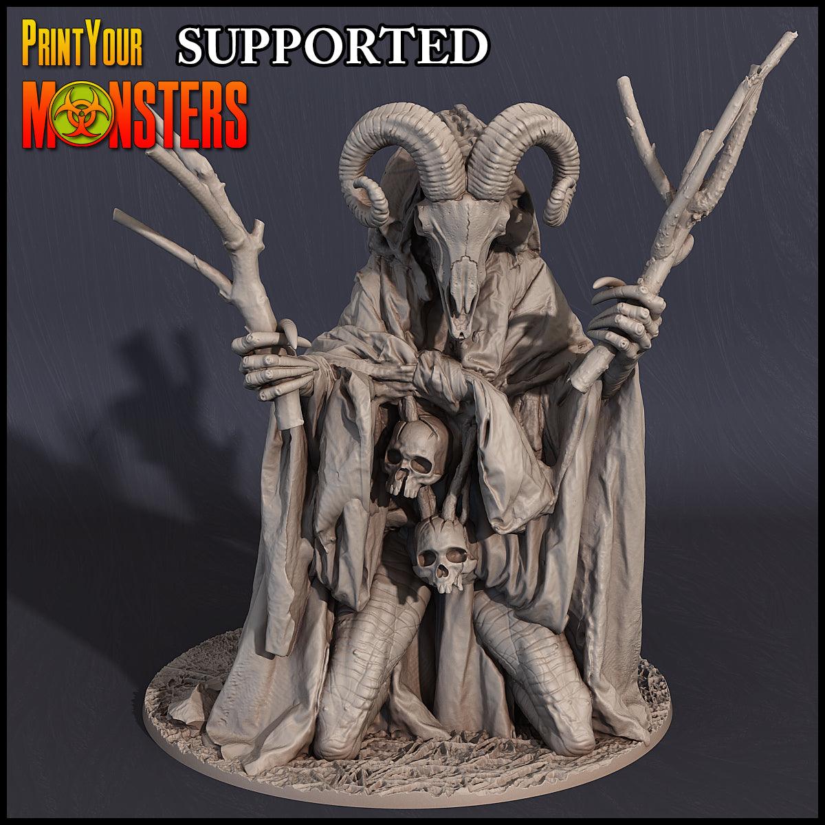 3D Printed Print Your Monsters Witches Pack Full Set 28mm - 32mm D&D Wargaming