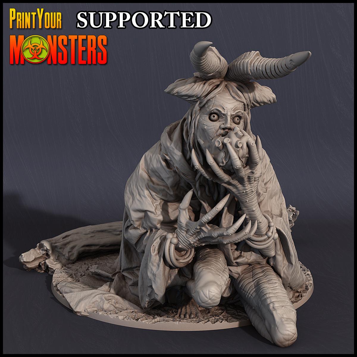 3D Printed Print Your Monsters Witches Pack Full Set 28mm - 32mm D&D Wargaming