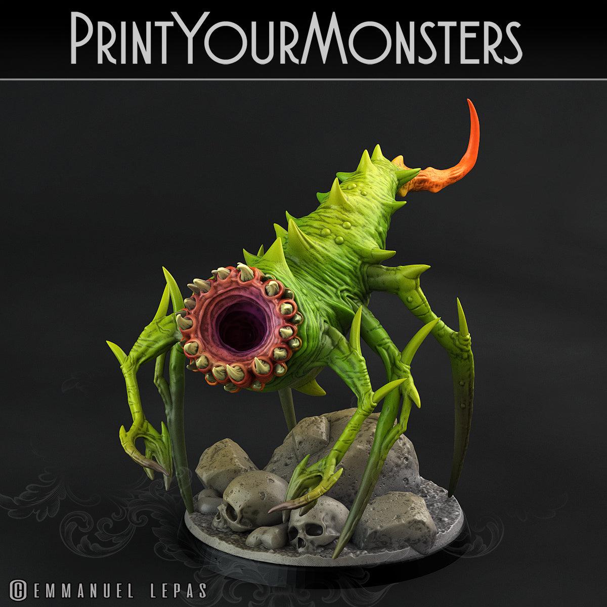 3D Printed Print Your Monsters Worms Subterranean Terrors 28mm - 32mm D&D Wargaming
