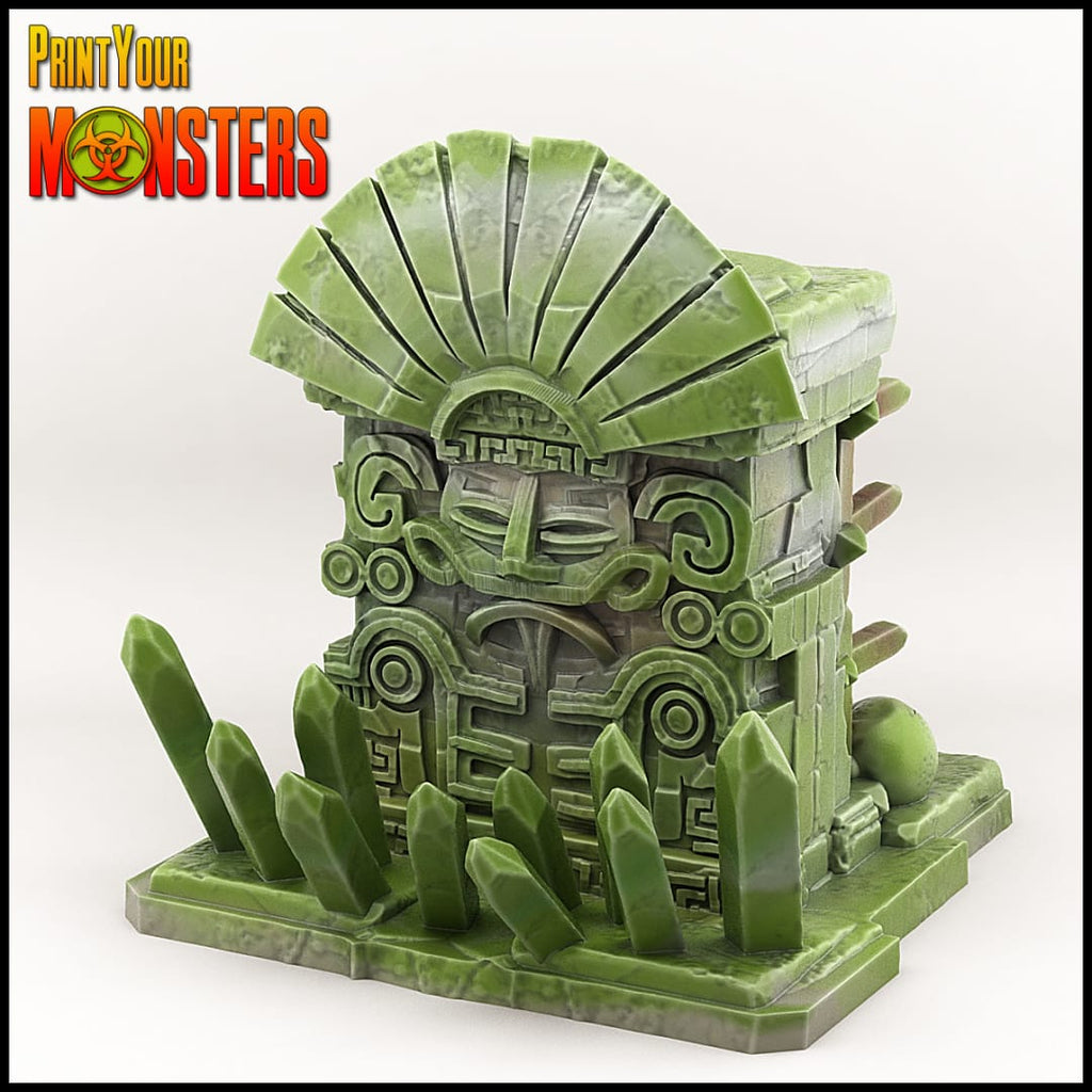 3D Printed Print your Monster - Aztec Trap 28 32mm D&D