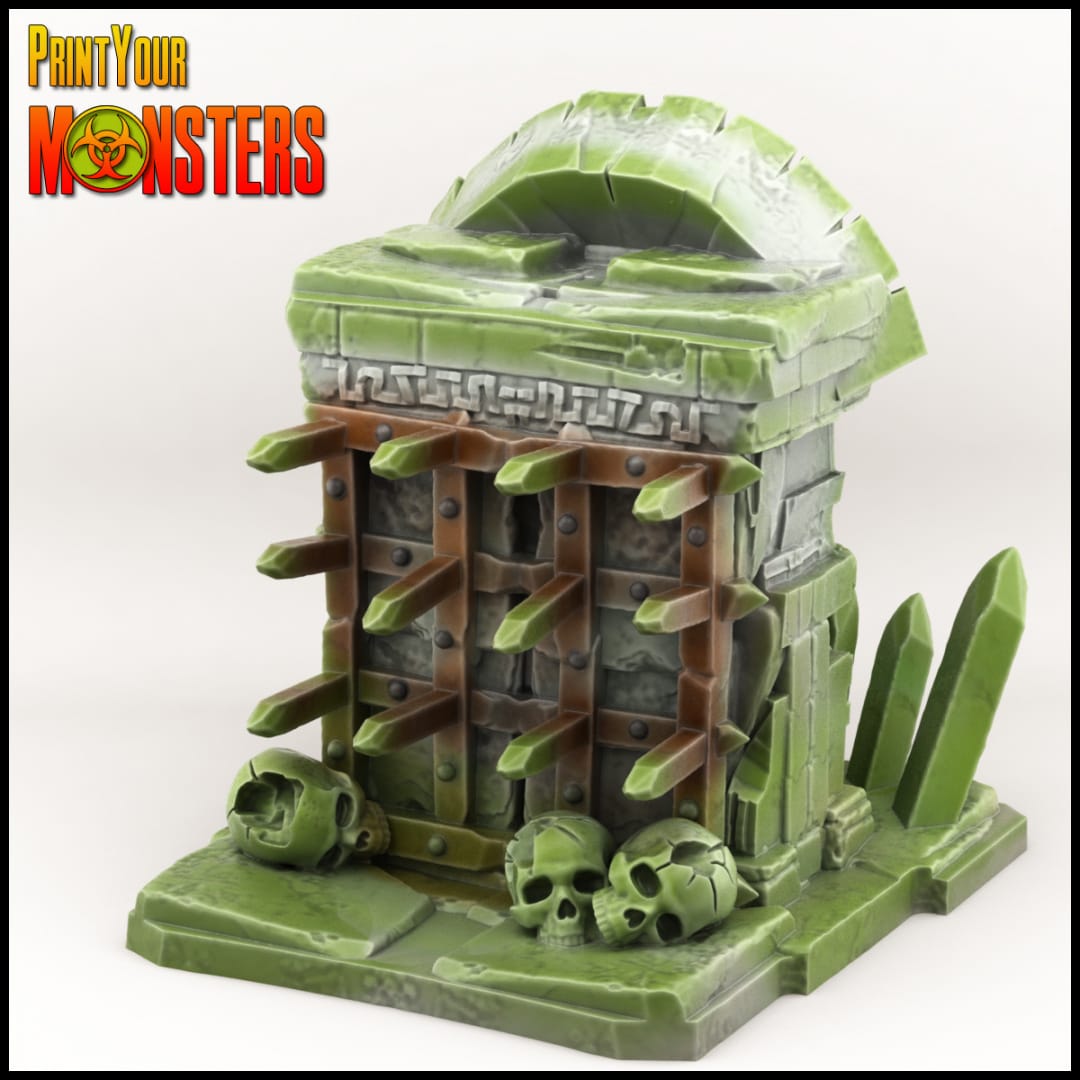 3D Printed Print your Monster - Aztec Trap 28 32mm D&D