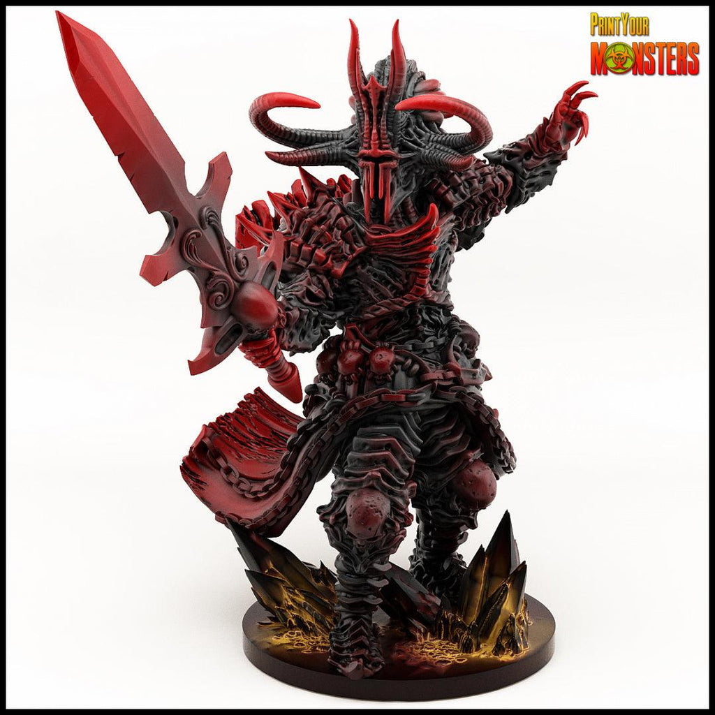3D Printed Print your Monster Death Knight 28 32mm D&D