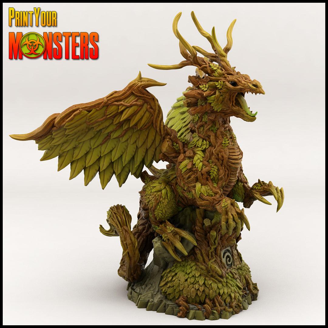 3D Printed Print your Monster Forest Dragon 28 32mm D&D