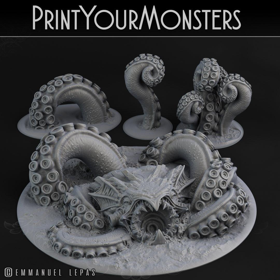 3D Printed Print your Monster Giant Monster Kraken 28 32mm D&D