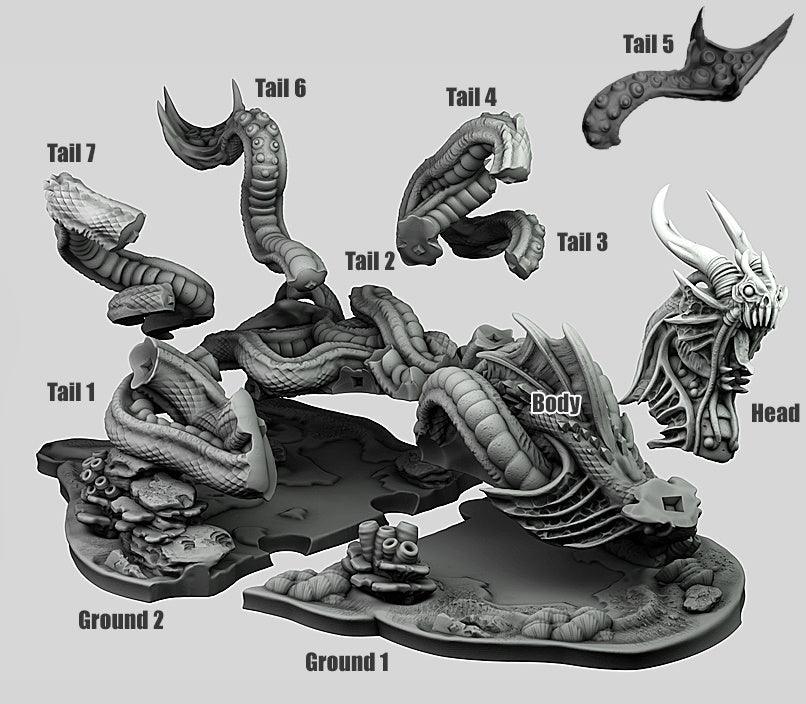 3D Printed Print your Monster Leviathan 28 32mm D&D
