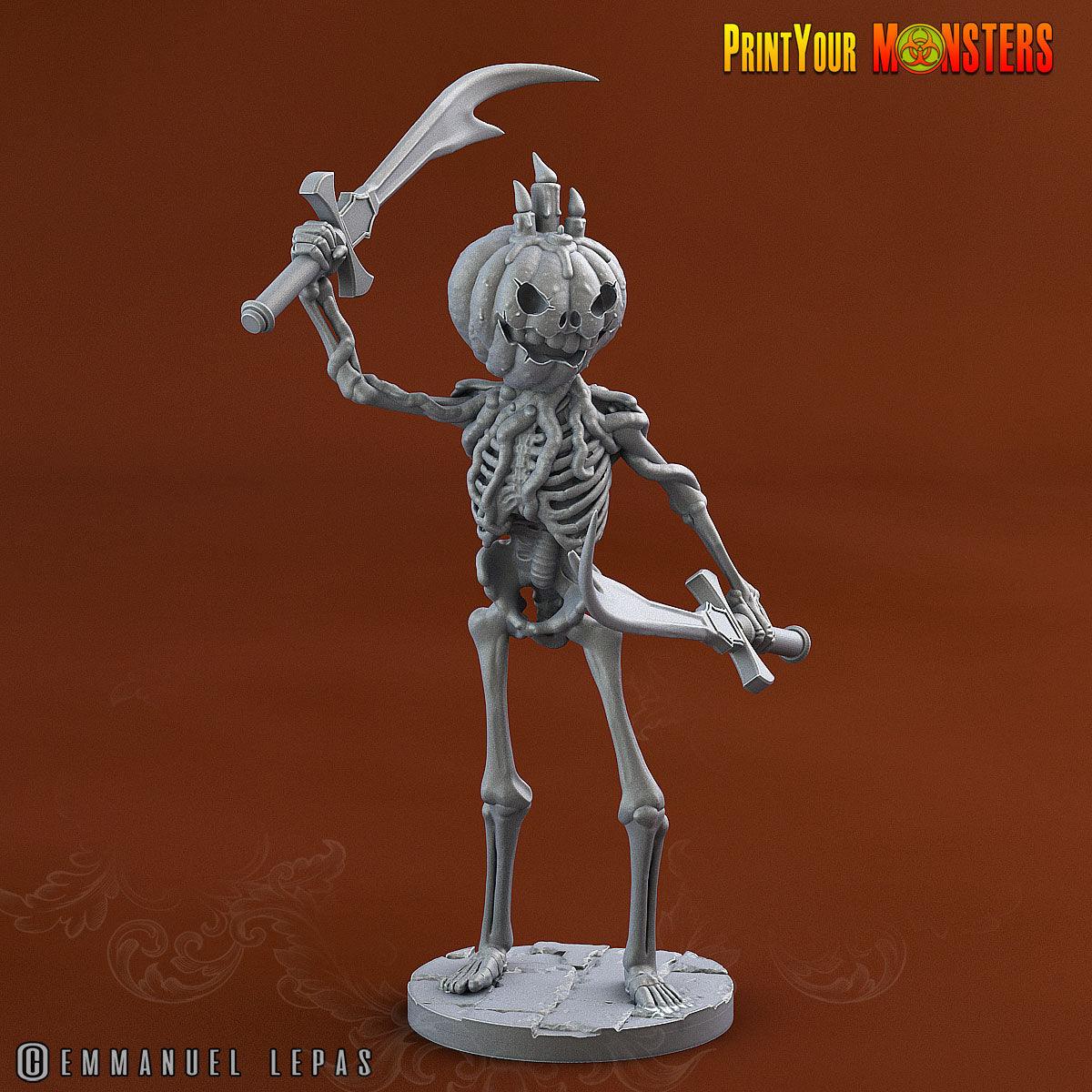 3D Printed Print your Monster Pumpkin Soldiers Pumpkins From Hell 28 32mm D&D
