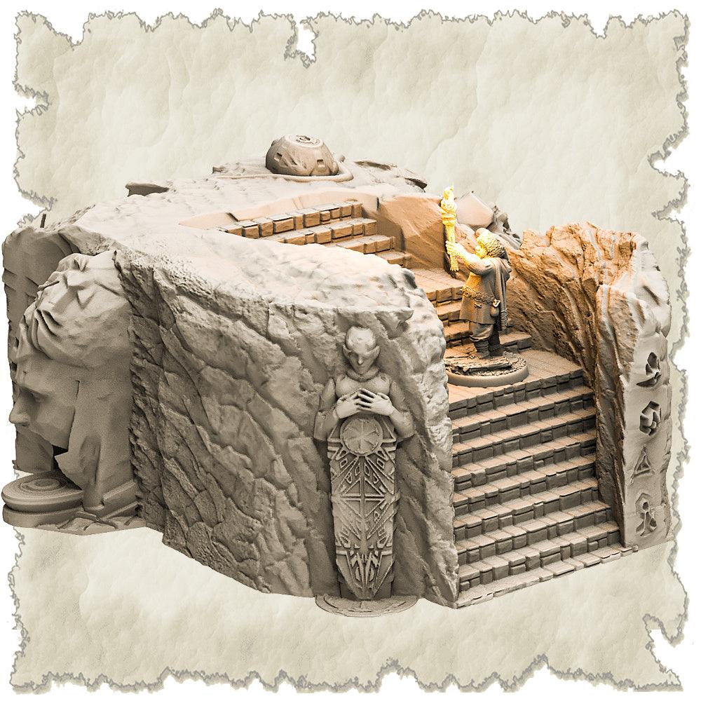 3D Printed SAWANT3D Dangerous Temple 28 32mm D&D