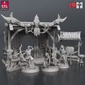 3D Printed STL Miniatures Arrows And Bow Maker Set 28 - 32mm War Gaming D&D