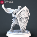 3D Printed STL Miniatures Cavallier DnD Tribute Set 28mm - 32mm War Gaming D&D
