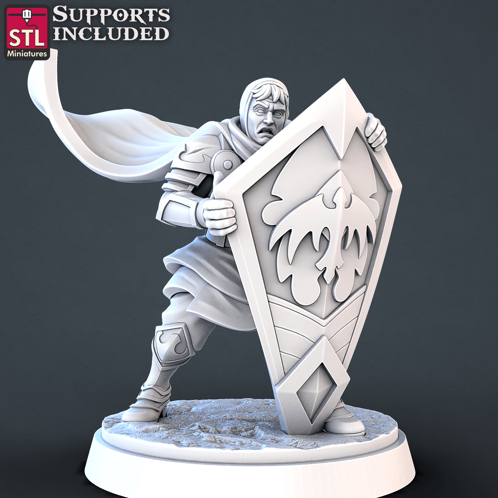 3D Printed STL Miniatures Cavallier DnD Tribute Set 28mm - 32mm War Gaming D&D
