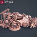 3D Printed STL Miniatures Fisherman Set Fantasy NPC 2 | 28 - 32mm War Gaming D&D