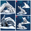 3D Printed STL Miniatures Tree Core Props The Frost City 3 28 - 32mm War Gaming D&D