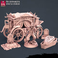 3D Printed STL Miniatures Undertaker Set Fantasy NPC 2 | 28 - 32mm War Gaming D&D