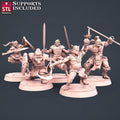 3D Printed STL Miniatures Warriors Set 28 - 32mm War Gaming D&D