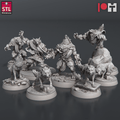 3D Printed STL Miniatures Wolves and Werewolves 28mm - 32mm War Gaming D&D