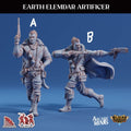 3D Printed Sordane Publishing Arcane Minis Earth Elemdar Artificer Mighty Skies A Sordane Stories Set 28 32mm D&D