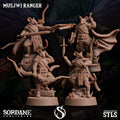 3D Printed Sordane Publishing Musjwi Ranger Burrows Below 28 32mm D&D
