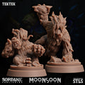 3D Printed Sordane Publishing Tektek Moonsoon 28 32mm D&D