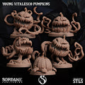 3D Printed Sordane Publishing Young Vitalesco Pumpkins 28 32mm D&D