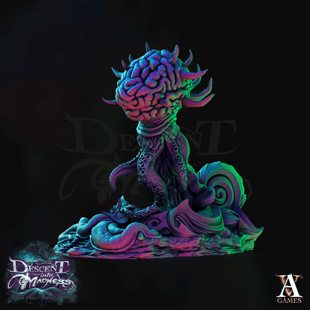 3DPrinted Archvillain Games Descent into Madness - Elder Brain 28mm 32mm D&D
