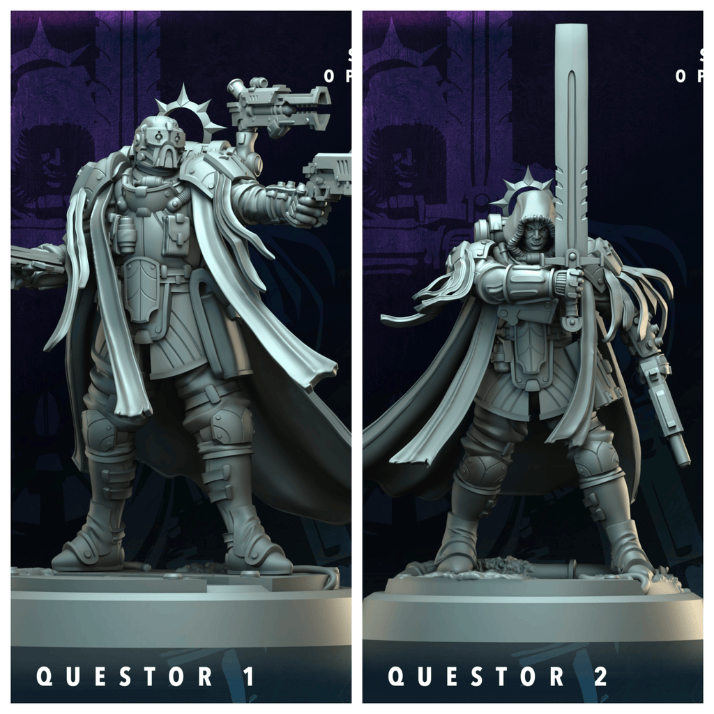 3D Printed Archvillain Games Ardere Questor Ardere - Syndicate Oppression 28 32mm D&D