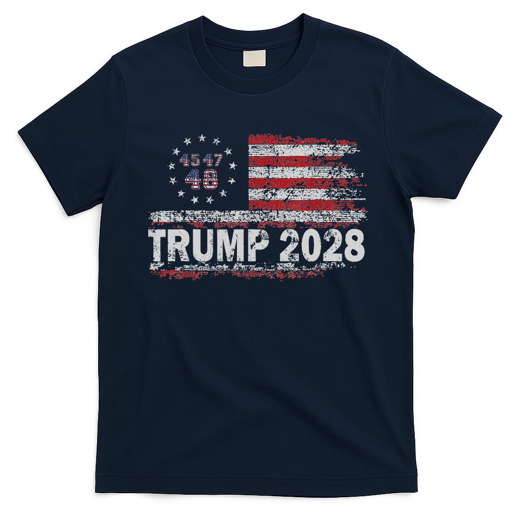 45 47 48 Donald Trump 2028 American Flag Election Vintage T-Shirt