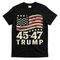 45 47 Usa Flag Trump Inauguration Day 2025 T-Shirt
