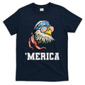 4th Of July Merica Usa Flag Bald Eagle Patriotic Veteran T-Shirt