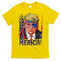 4th Of July Merica Trump Shirt USA American Flag Vintage T-Shirt