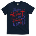 4th Of July She Loves Jesus And America Too Christian Faith T-Shirt