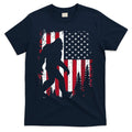 4th Of July Bigfoot Sasquatch American Flag Patriotic T-Shirt