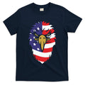 4th Of July Bald Eagle With American Flag T-Shirt