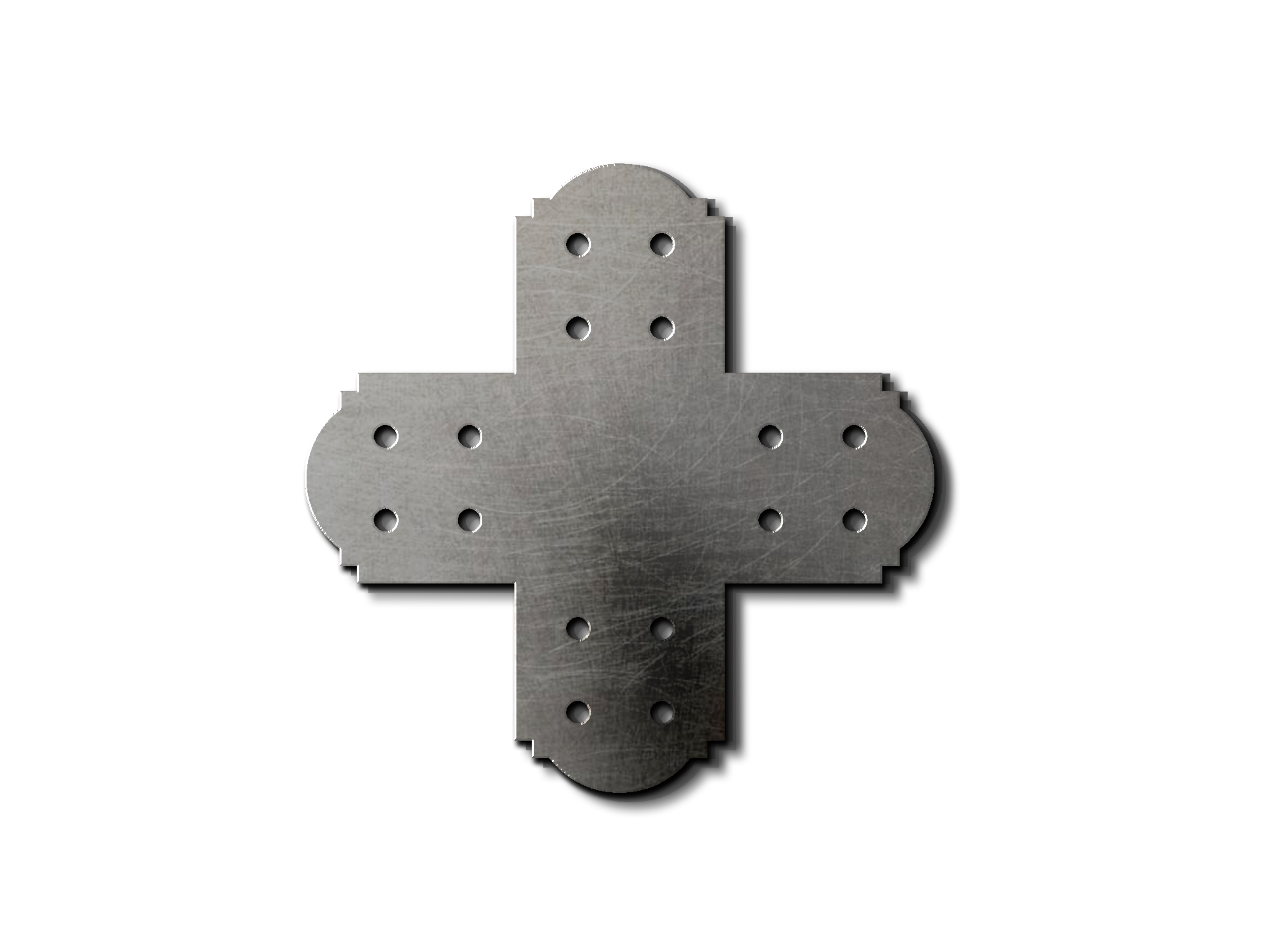 Decorative Design X Bracket for 4x4 Post, 4x4 Bolt Plate, 4 Inch X Support Bracket, Steel Bracket, 4 inch Cross Bracket