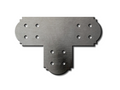Decorative Design T Bracket for 4x4 Post, 4 Inch T Bracket Bolt Plate, T Support Bracket, Steel Bracket, 4 inch, Center Bracket, Truss Plate