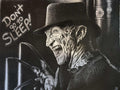 Freddy Krueger Nightmare on Elm Street Art Print True Crime Serial Killer Wall Hanging