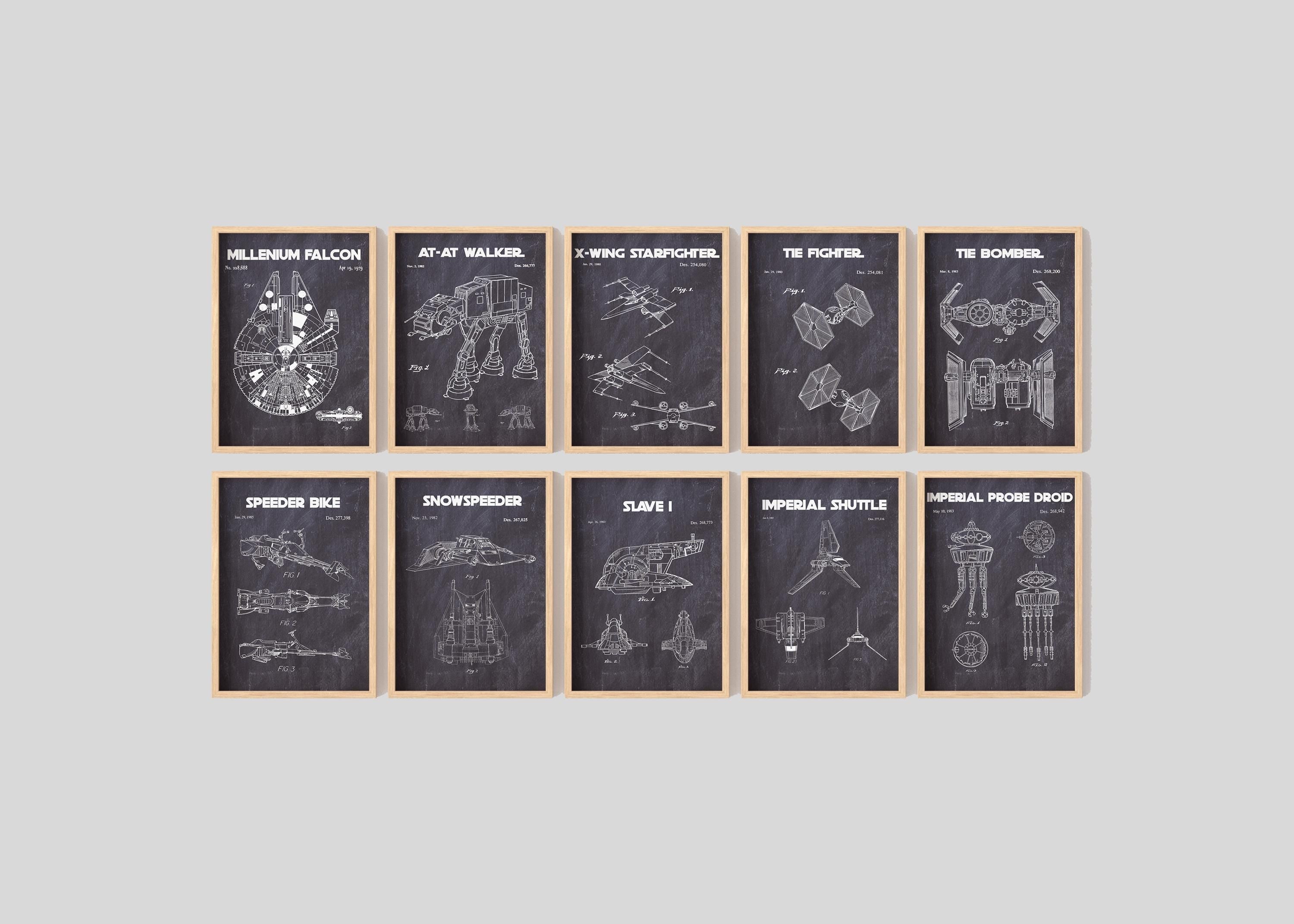 Star Wars Patent Art Prints: Vehicle Blueprint Set (Digital Download)