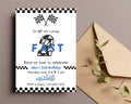 Two Fast Birthday Invitation: Race Car Theme, 2nd Birthday (Digital Download)