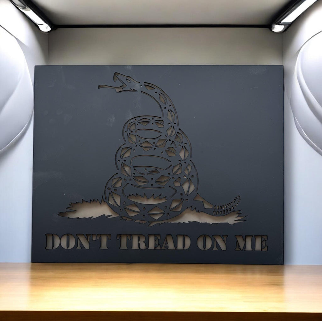 Gadsden Flag Stencil: Laser Cut Steel or Aluminum - Don't Tread On Me