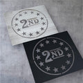 Betsy Ross 13 Star Stencil: Steel or Aluminum, 2nd Amendment