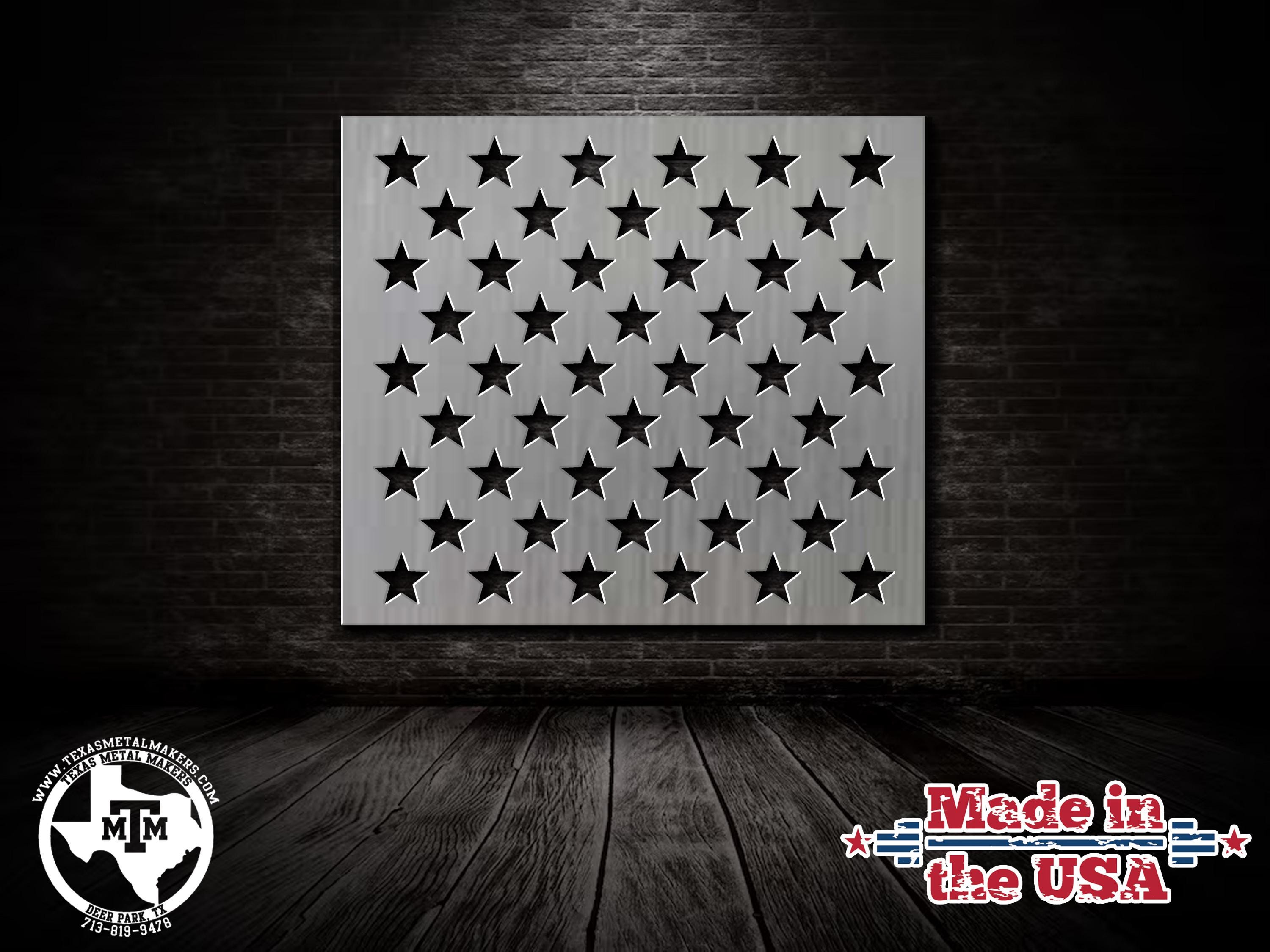 Metal Star Stencil for Wood American Flags: Steel or Aluminum
